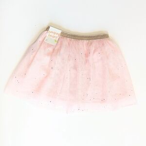 Girls Jumping Bean Light Pink Tulle Skort with Shimmer